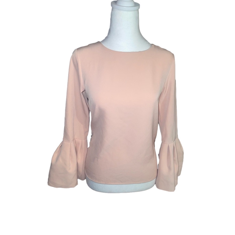 Loft Circular Flounce Sleeve Pink Blouse *make offers*